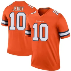 Legend Jerry Jeudy Men's Denver Broncos Orange Color Rush Jersey - Nike