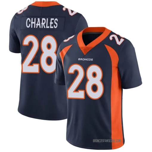Limited Jamaal Charles Youth Denver Broncos Navy Vapor Untouchable ...